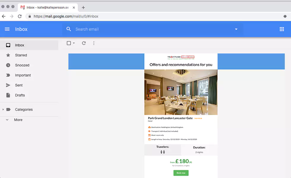 Productivity tool for travel agents