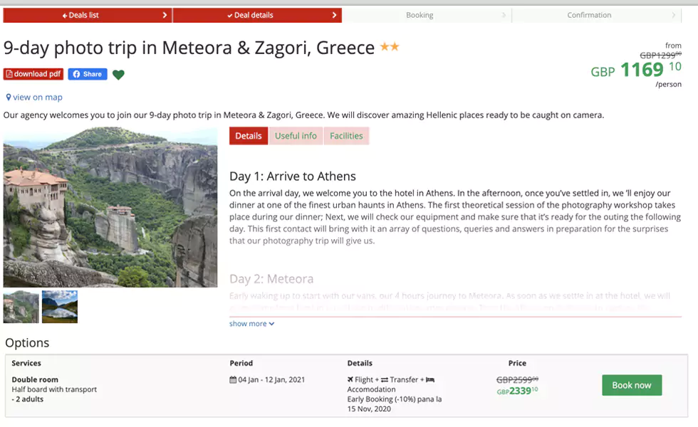 Search and select own inventory offers using multiple filters